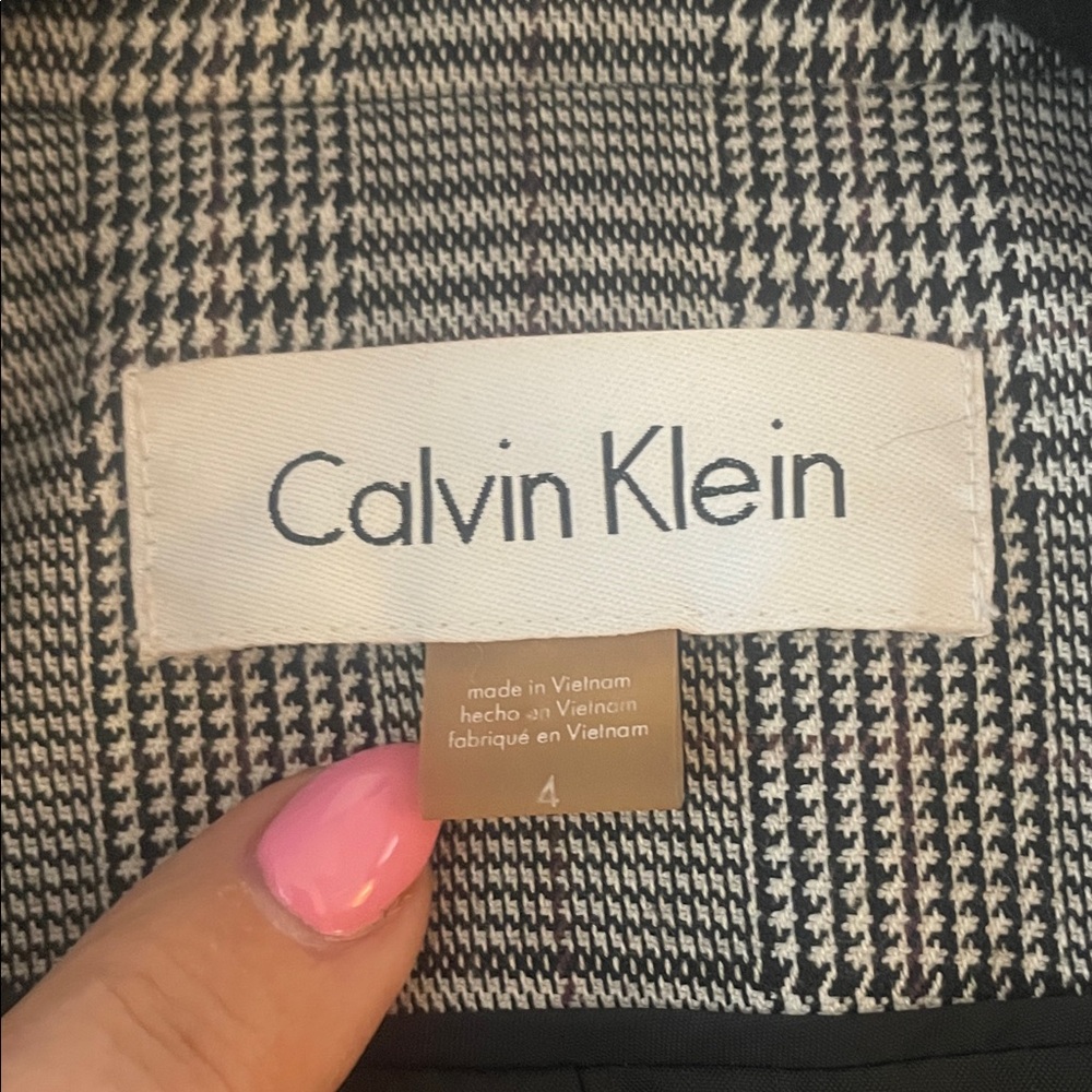 Calvin Klein Monochrome Houndstooth Jacket